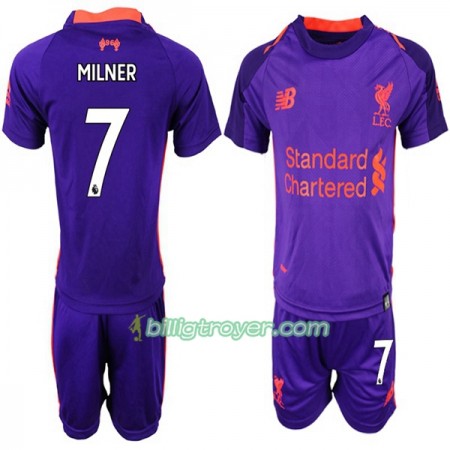 Billige Fotballdrakter Liverpool MILNER 7 Barn Bortedraktsett 2018/19 Kortermet